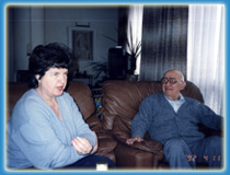 Елена Димитрова и Тодор Живков в дома му на разговор